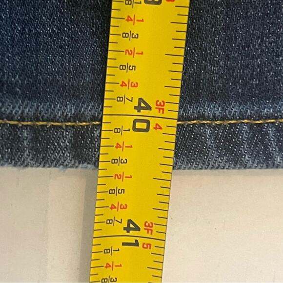 AG Adriano Goldschmied Cotton Mid Rise Straight Leg Hippie Blue Jeans Size 36 - Picture 13 of 13